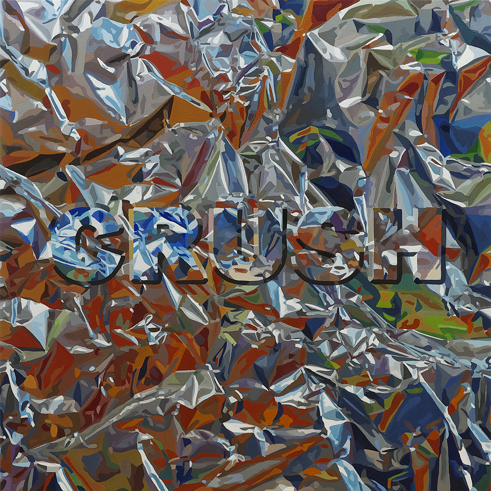 CRUSH | Alkyd on canvas, 100 x 100 cm