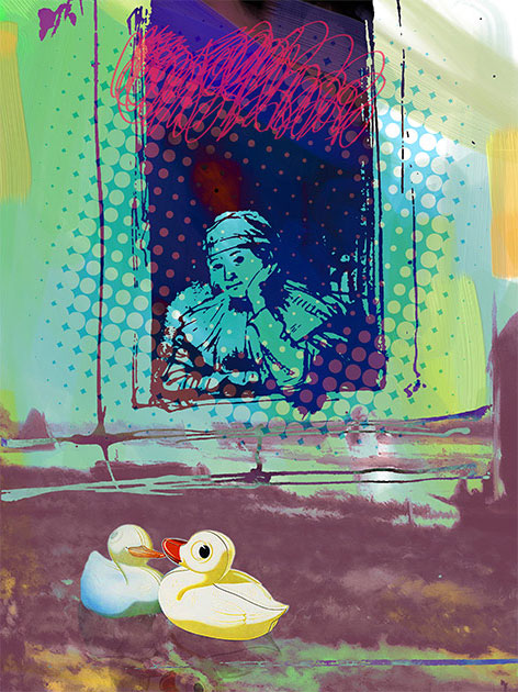 My Duckies  | Digtal Art by Alfred Degens